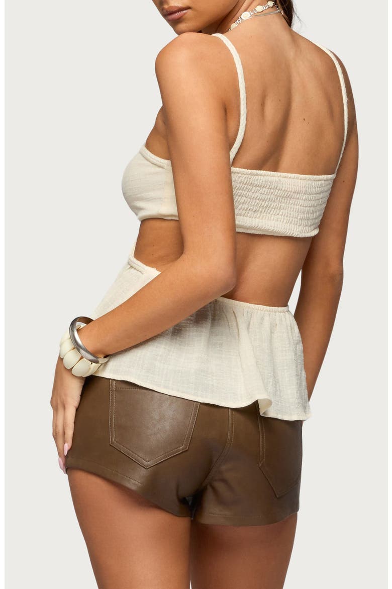 Rosalyn Braided Bac Cutout Camisole, Alternate, color, CREAM