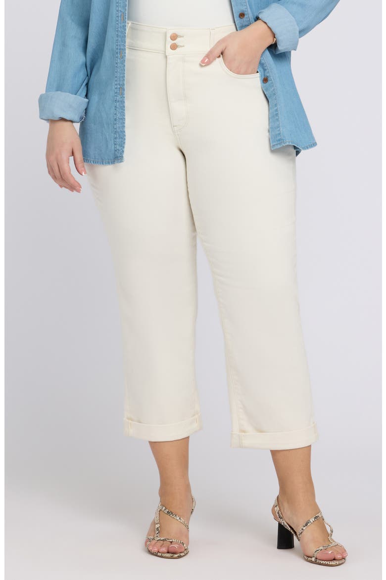 Bailey High Waist Crop Relaxed Straight Leg Jeans, Main, color, VINTAGE WHITE