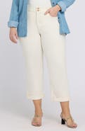NYDJ Bailey High Waist Crop Relaxed Straight Leg Jeans