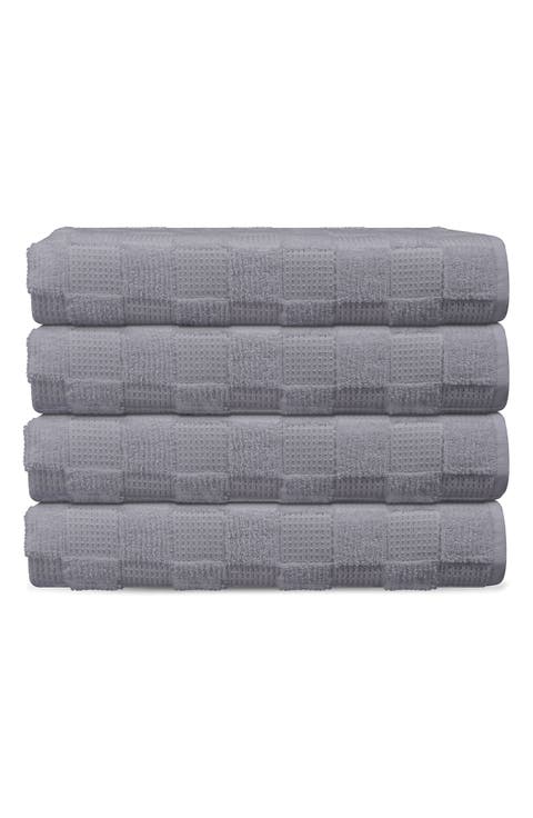 Waffle Terry 4-Piece Turkish Cotton Hand Towels