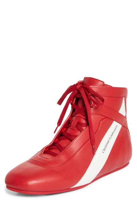 The Butterfly High Top Leather Sneaker