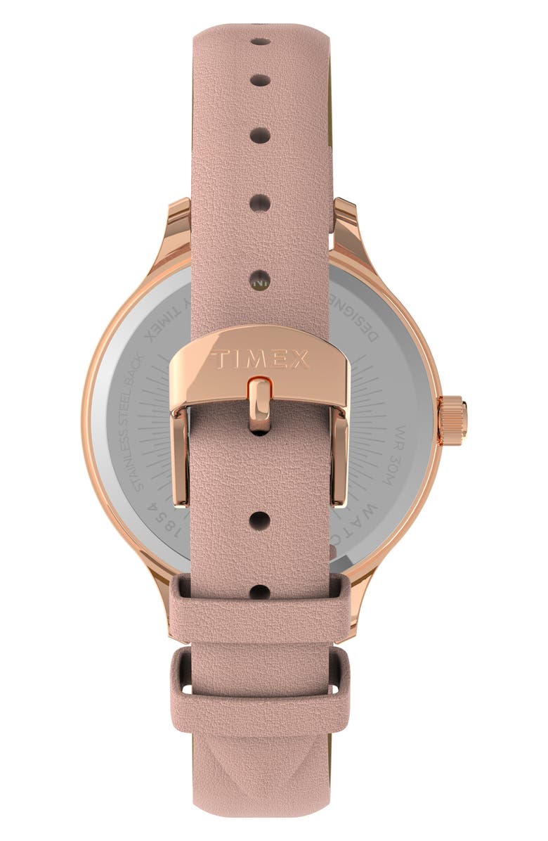 Timex<sup>®</sup> Peyton Leather Strap Watch, 36mm, Alternate, color, 