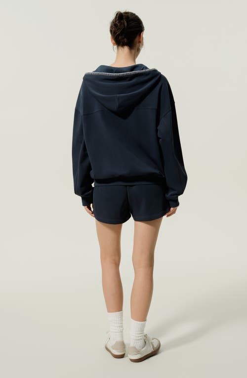 Lilysilk Seamflow Verge Hoodie In Blue