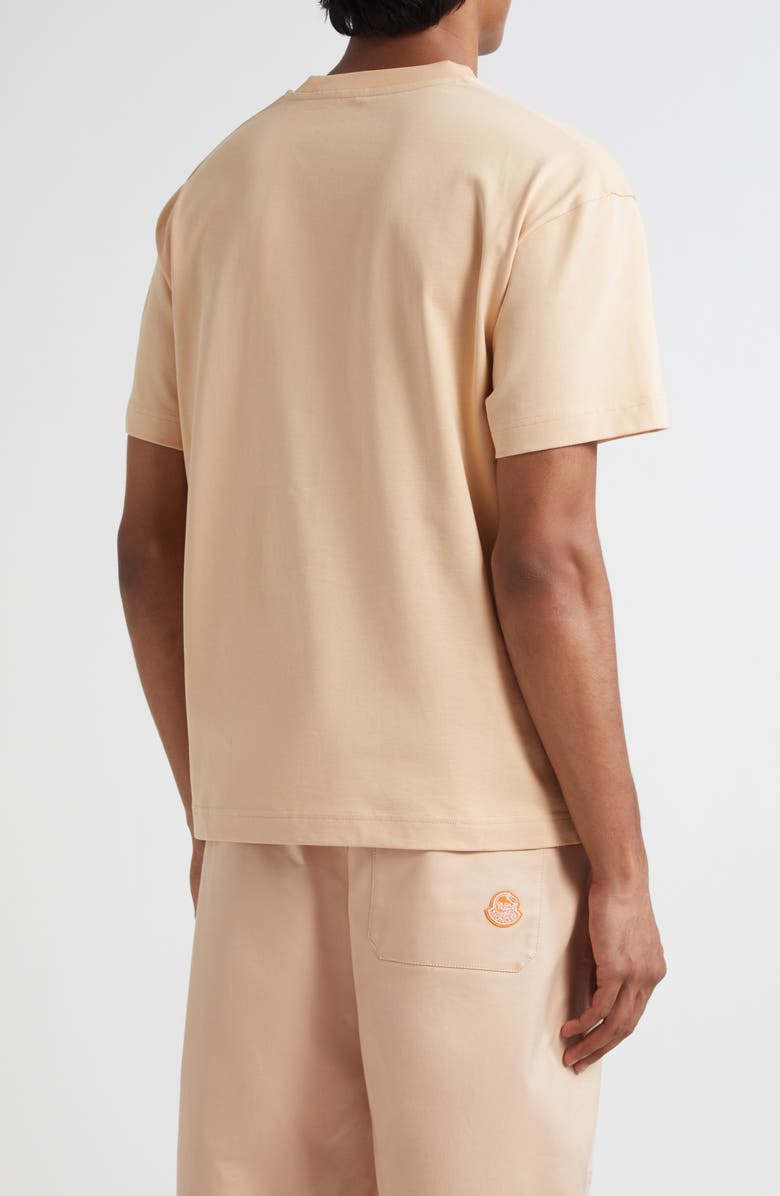 Moncler x Gilga Farm by Donald Glover Logo Patch T-Shirt, Alternate, color, Peach