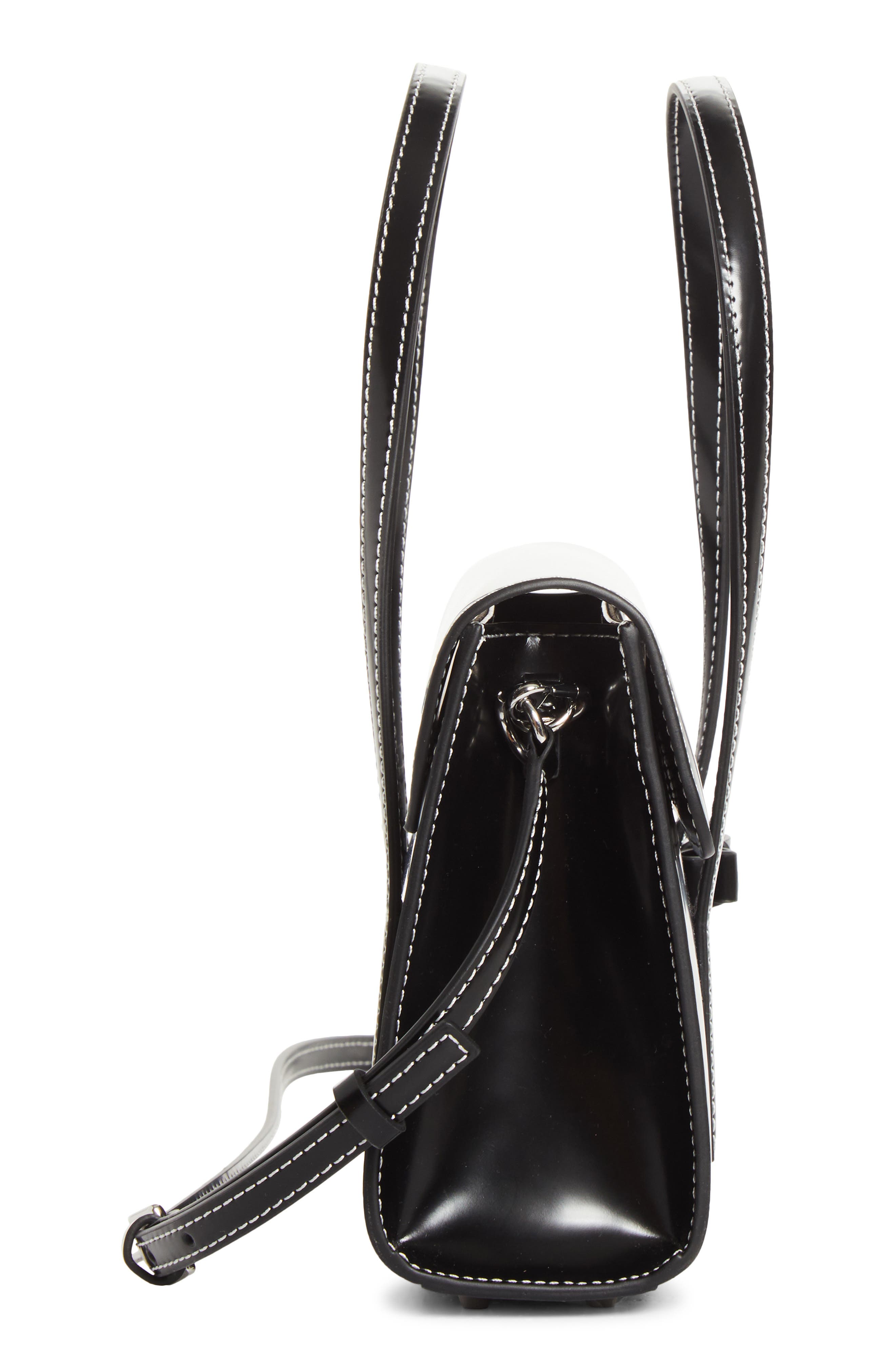 Sandy Liang Mini Mum Crossbody Bag, Alternate, color, Black