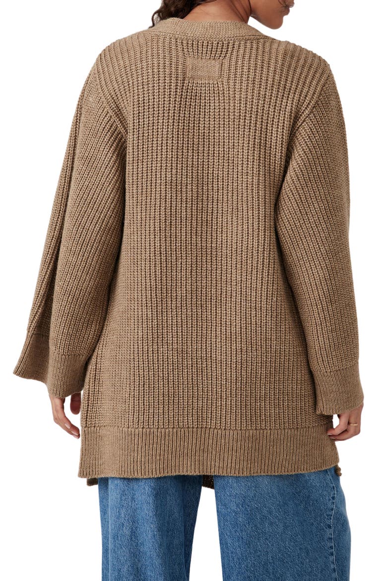 Longline Cardigan, Alternate, color, DRIFTWOOD