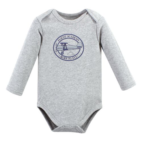 Hudson Baby Cotton Long-sleeve Bodysuits 3-pack In Multi