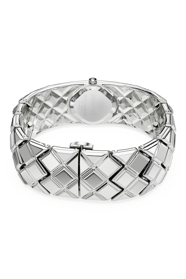 Curiosa Bangle Bracelet Watch, 20.5mm x 20mm, Alternate, color, SILVER