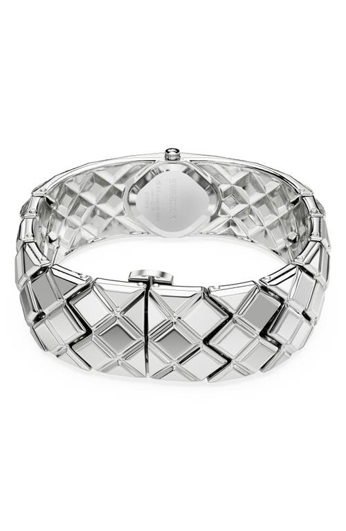 Swarovski Curiosa Bangle Bracelet Watch, 20.5mm X 20mm In Silver