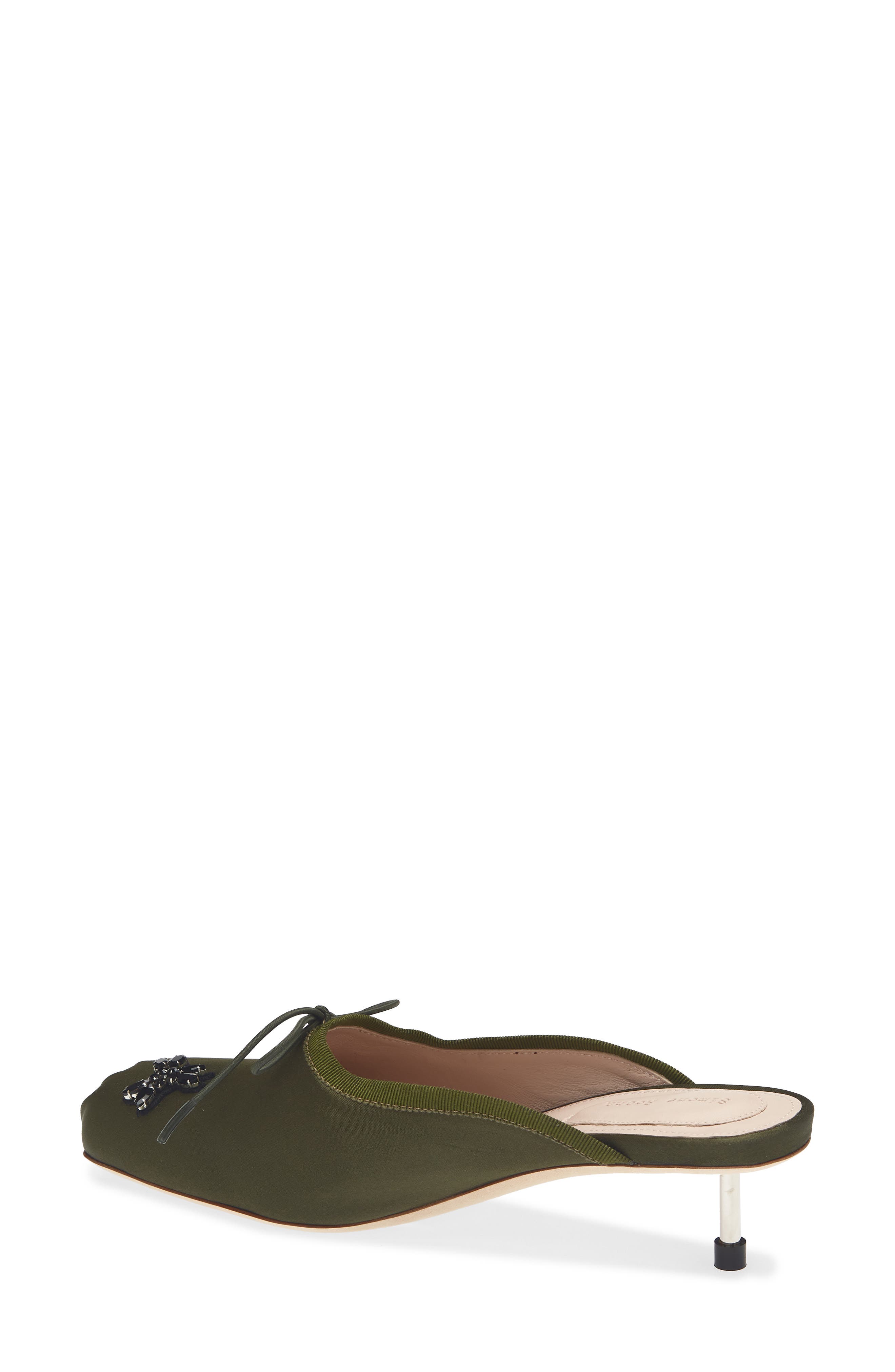 Embellished Pointe Mule Pump, Alternate, color, KHAKI/ JET
