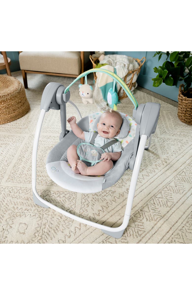 INGENUITY Comfort 2 Go Compact Portable Baby Swing, Alternate, color, Grey