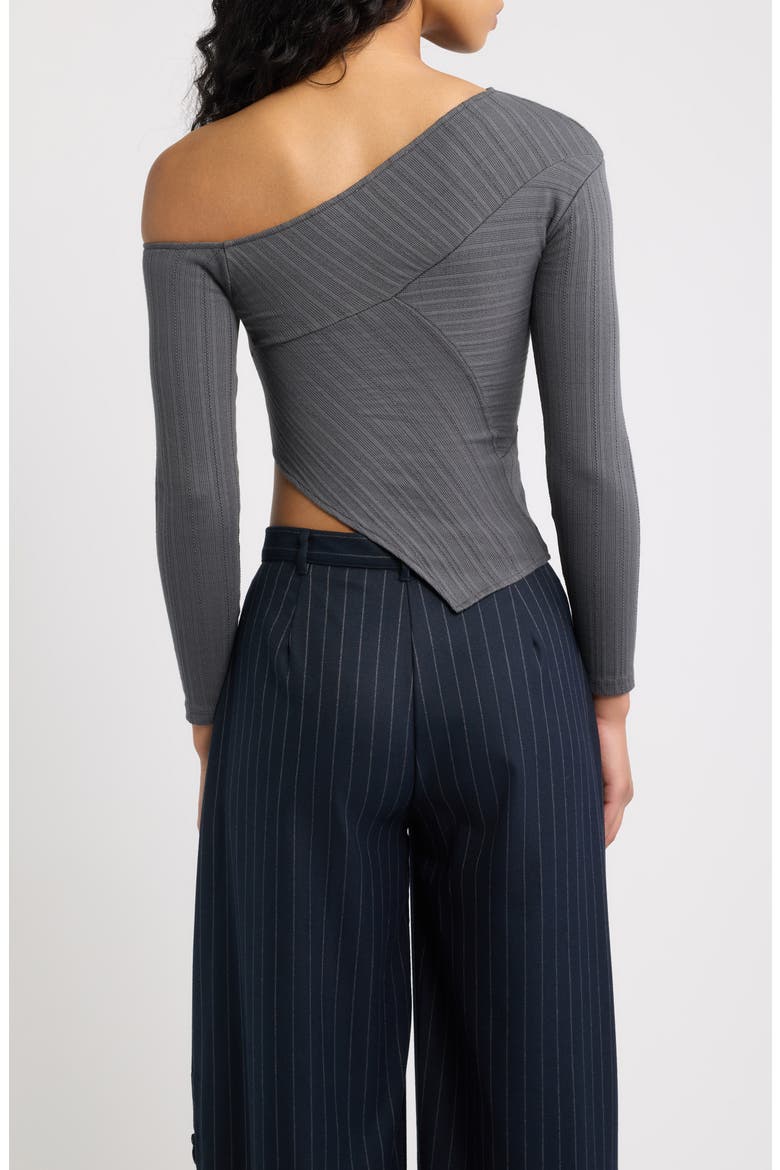 Fragmento Off the Shoulder Top, Alternate, color, GRIS