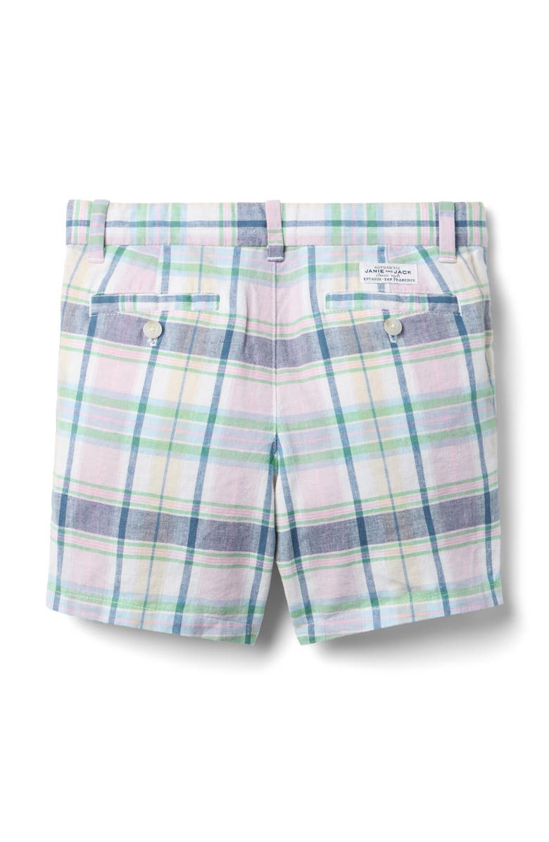 Janie and Jack The Plaid Short, Alternate, color, Blue
