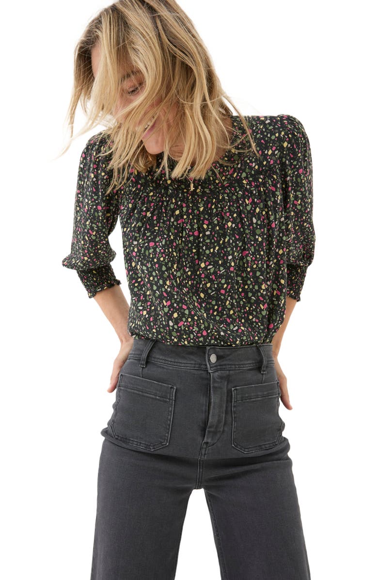FatFace Women's Shelley Ditsy Marks Blouse, Alternate, color,
