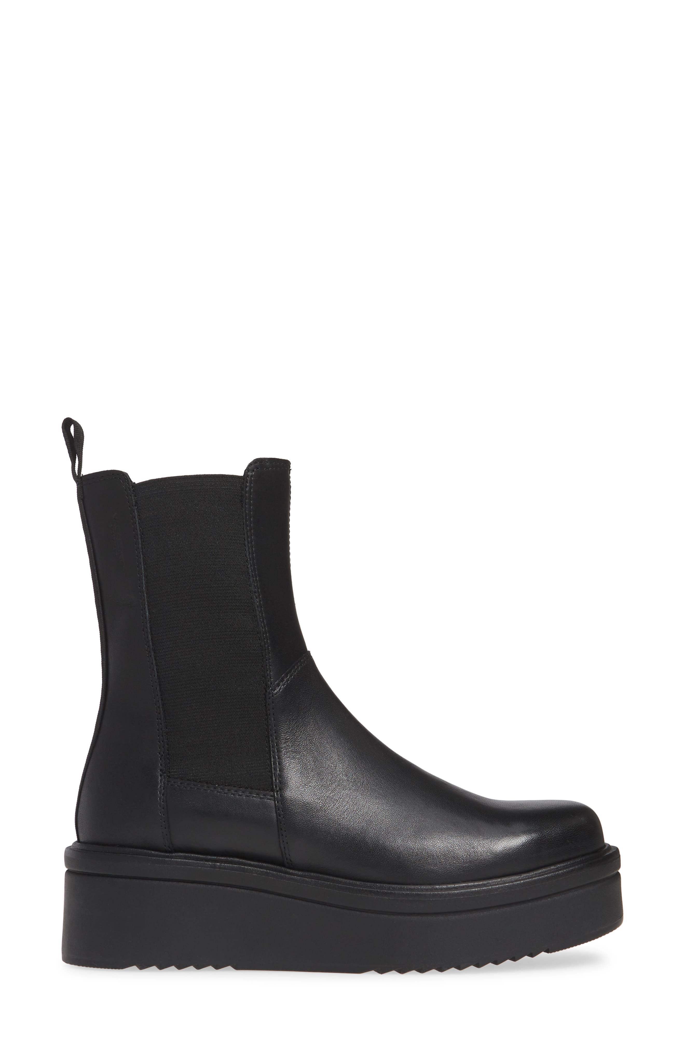 Vagabond Shoemakers Tara Chelsea Boot, Alternate, color, Black Leather