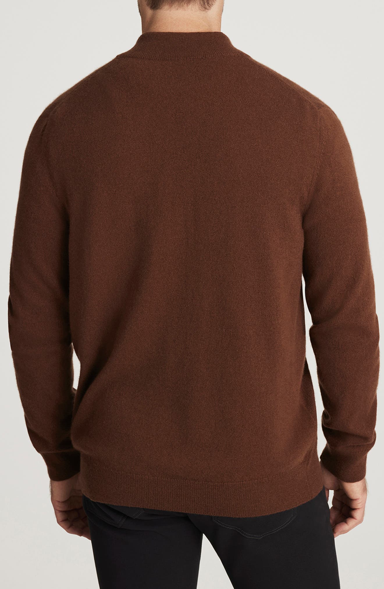 Cashmere, Silk & Wool Quarter Zip Sweater - image 2