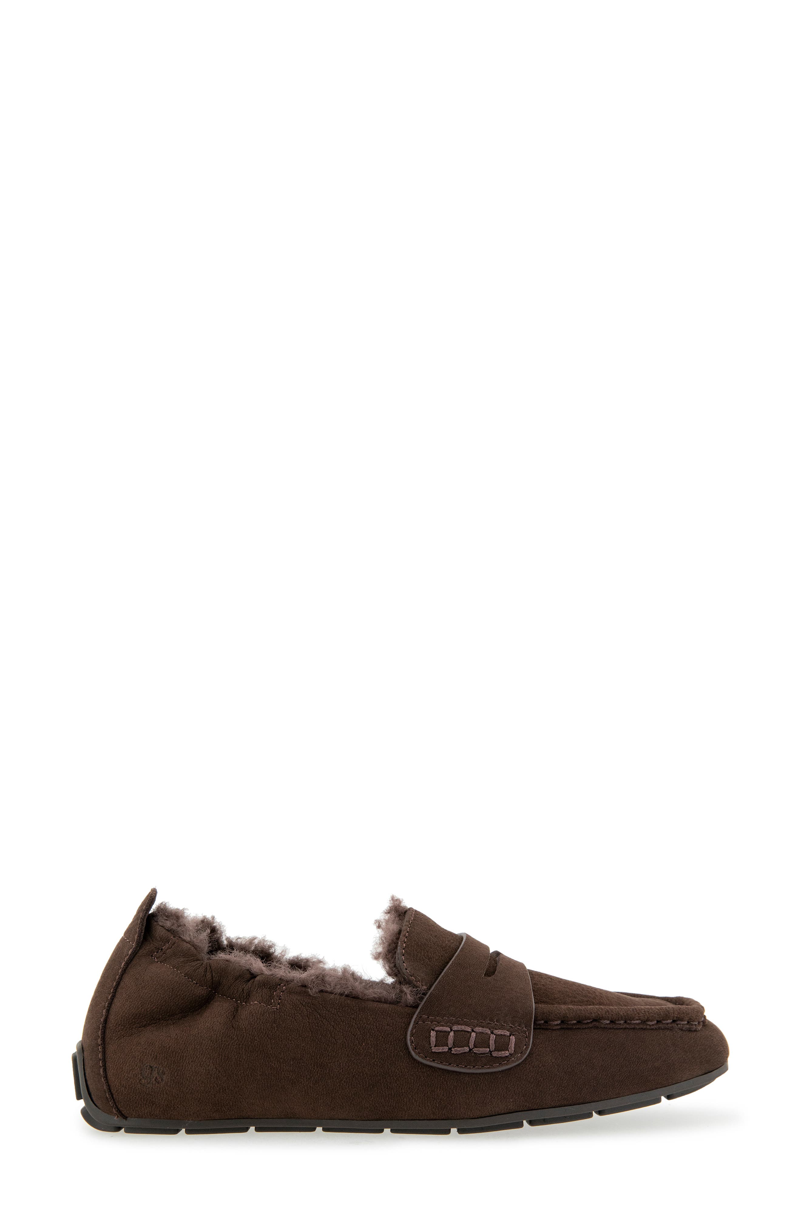 Sophie Driver Cozy Loafer, Alternate, color, CHOCOLATE NUBUCK