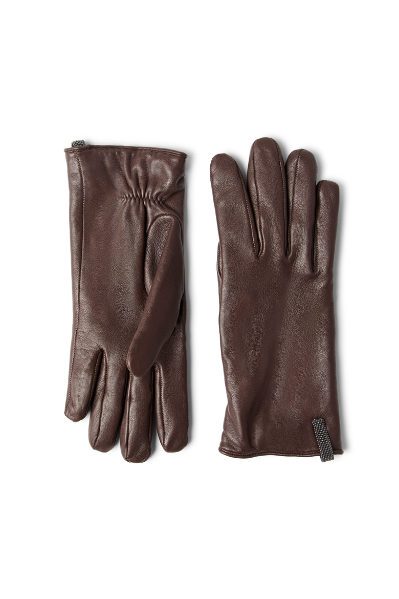 Nappa leather gloves, Main, color, Rust Brown