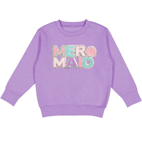 Mermaid Patch Sweatshirt (Toddler, Little Kid & Big Kid)