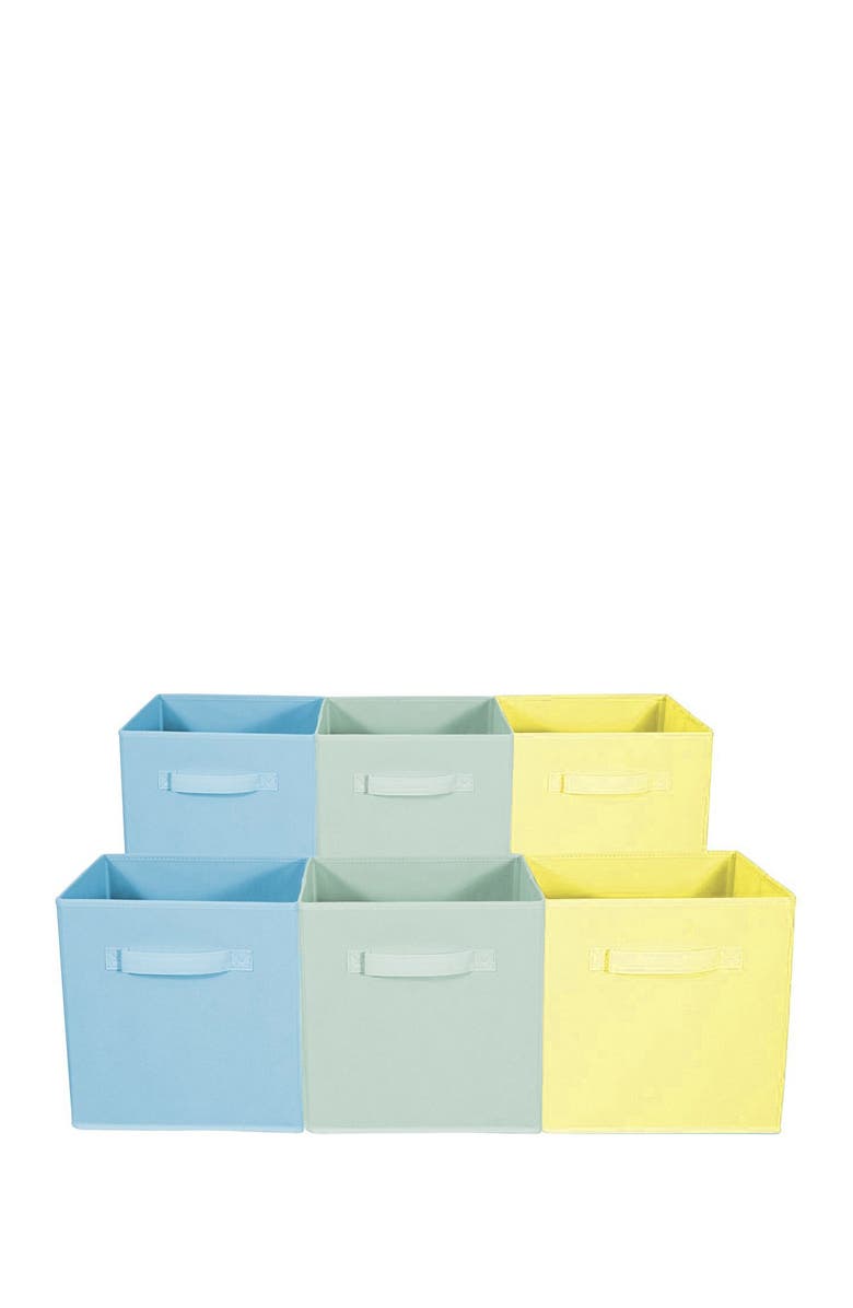 SORBUS Home Storage Bundle Pastel Drawer & Closet Bins - Set of 6, Main, color, 