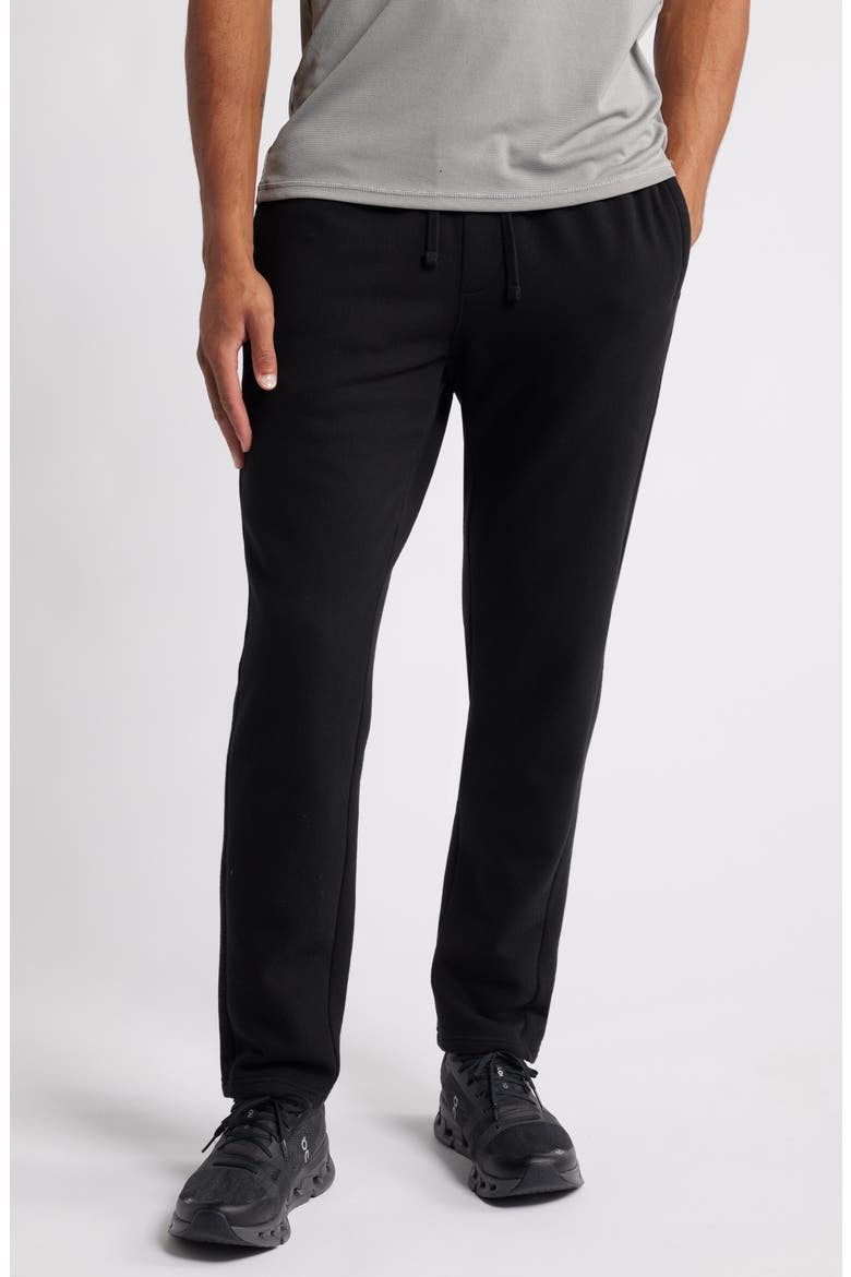 Cloud Fleece Straight Leg Sweatpants, Main, color, BLACK