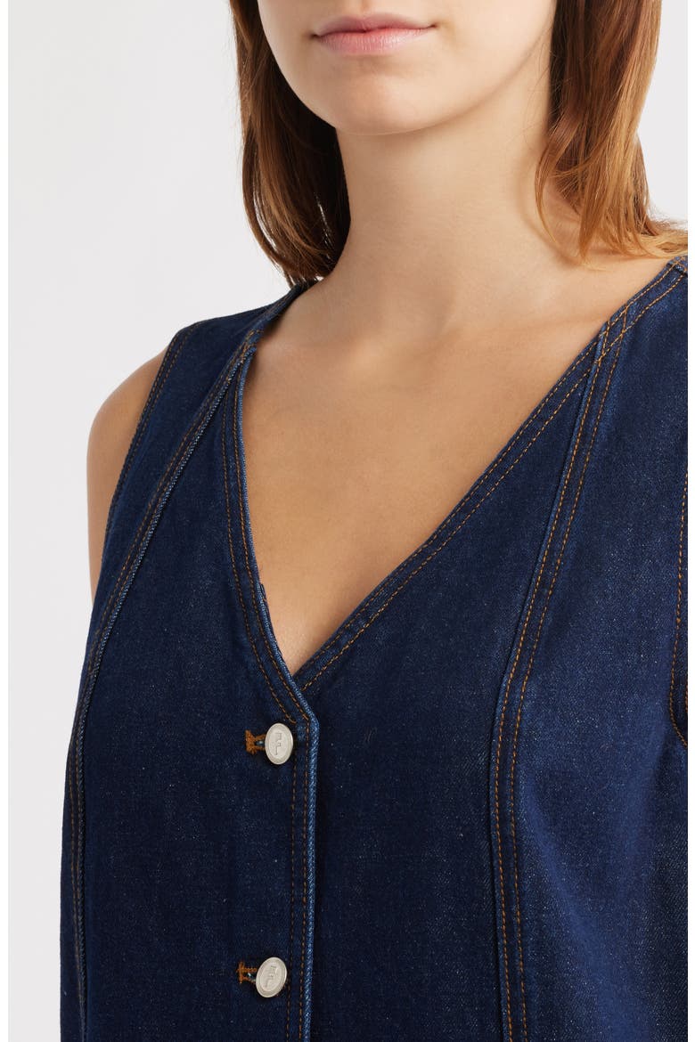 Nala Denim Tank Dress, Alternate, color, BLEU NUIT