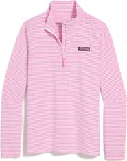 vineyard vines Microstripe Sankaty Half Zip Shep Shirt