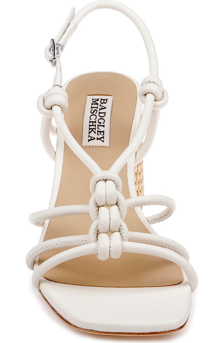 Badgley Mischka Collection Xiara Slingback Sandal, Alternate, color, Cream Leather