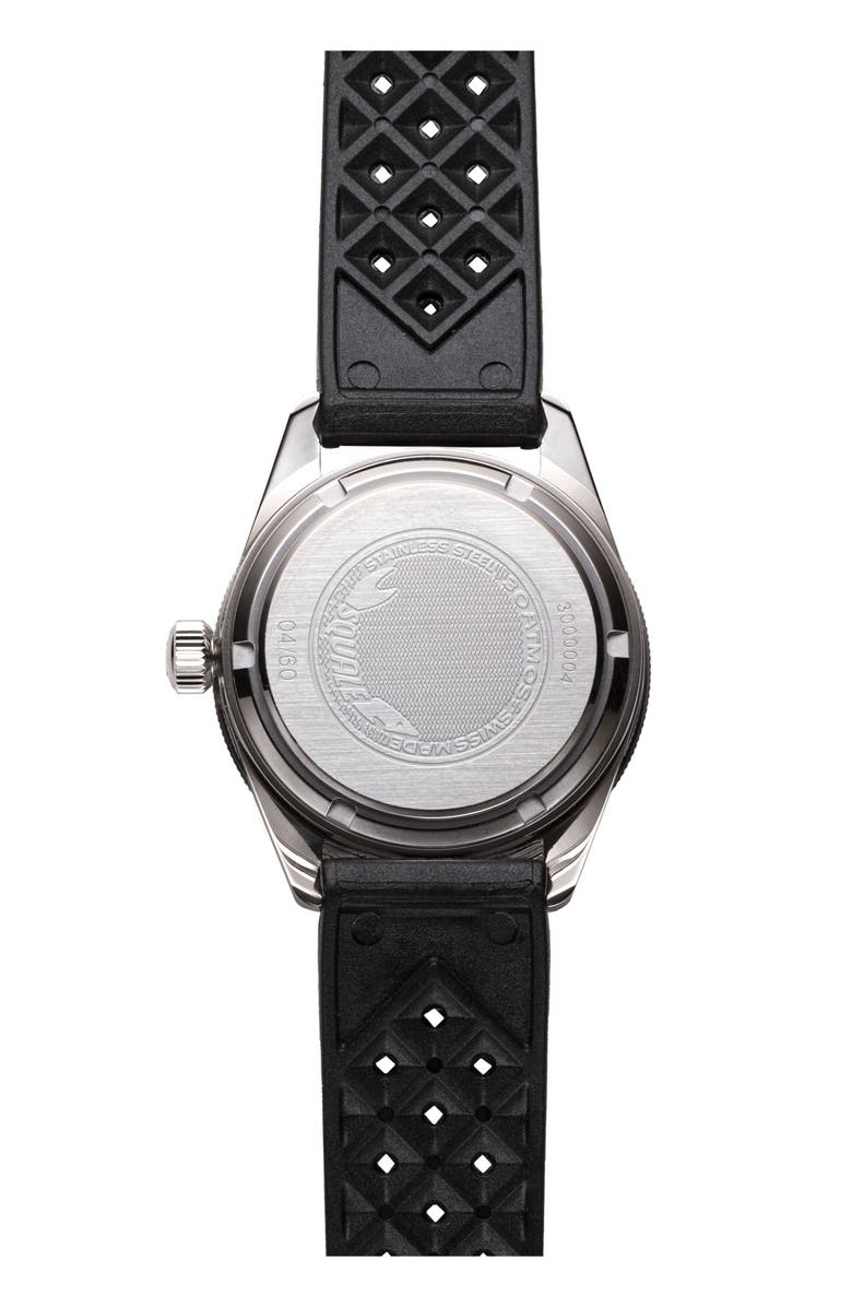 Fortela Vintage Re-Edition Submarine Watch, Alternate, color, Black