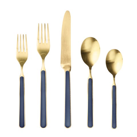 Fantasia Ice Gold Flatware  Set - 5 Pieces