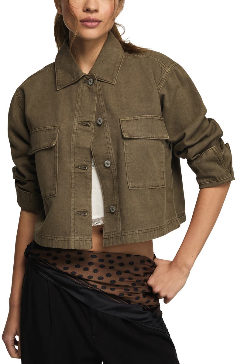 Lucky Brand Denim Utility Jacket, Main, color, Easy Day Wash