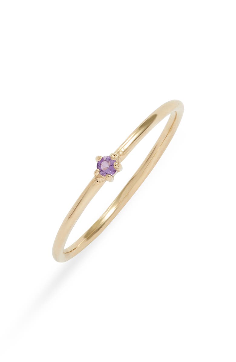 Argento Vivo Sterling Silver Birthstone Ring, Main, color, 