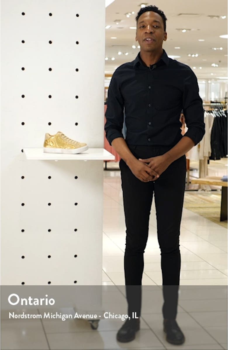 Downtown Metallic Mesh Sneaker, sales video thumbnail