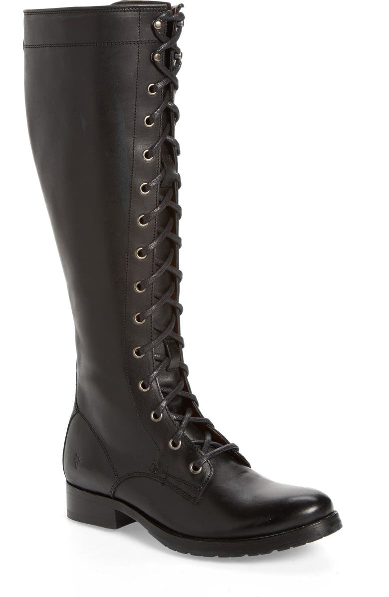 Frye Melissa Tall Lace-Up Boot, Main, color,