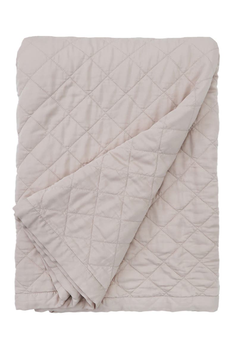 Monaco 300-Thread Count Sateen Coverlet, Main, color, SAND