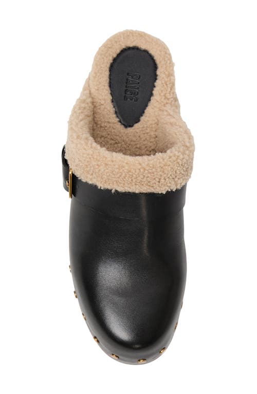 Paige Helena Faux Shearling Clog In Multi
