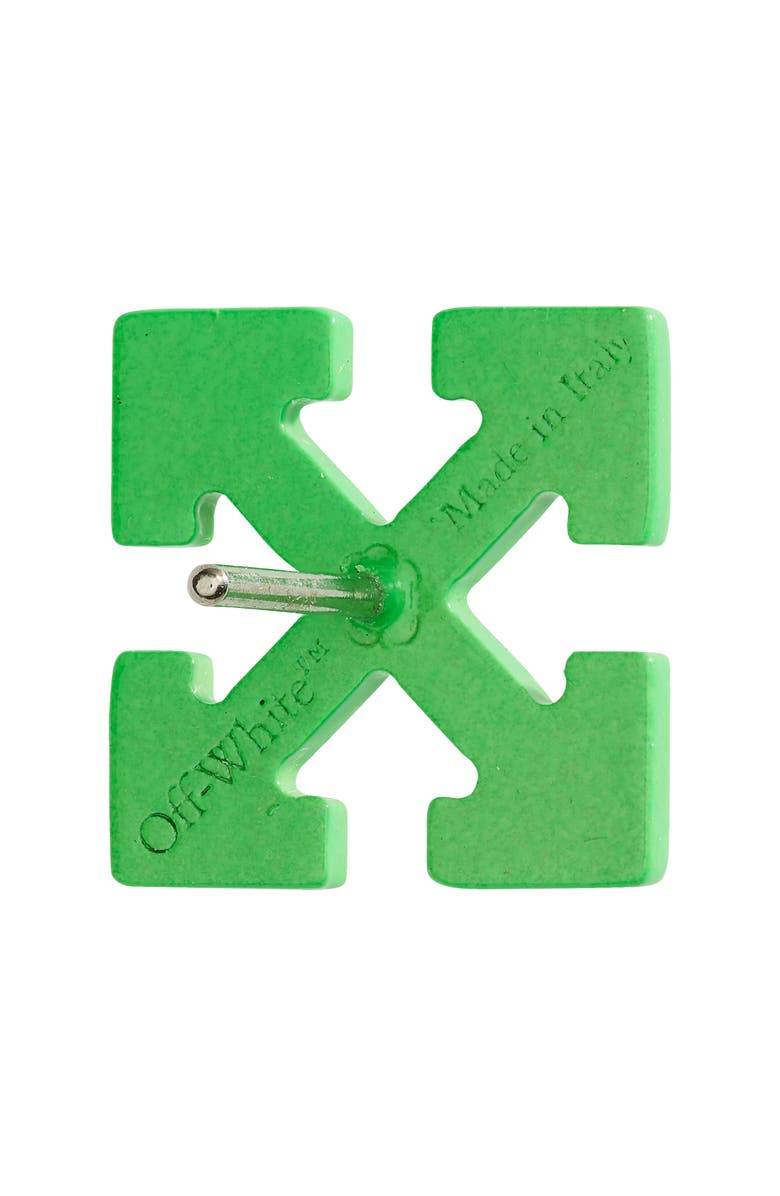 Off-White Enameled Arrows Stud Earrings, Alternate, color, 