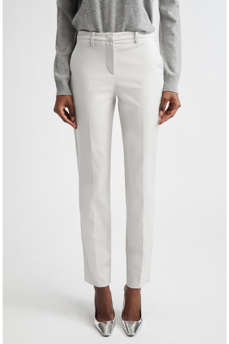 Cotton Couture Straight Leg Pants, Main, color, SOLID LIGHT/ PASTEL GREY