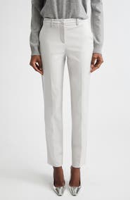 Emporio Armani Cotton Couture Straight Leg Pants