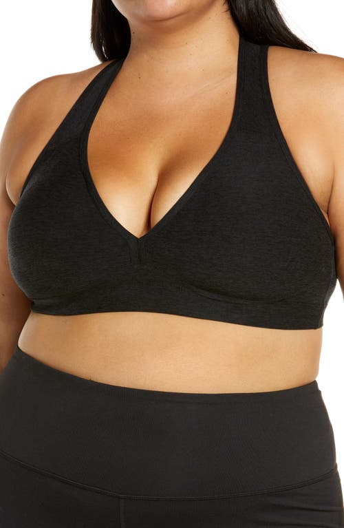 Beyond Yoga Lift Your Spirits Sports Bra in Darkest Night at Nordstrom, Size 1X