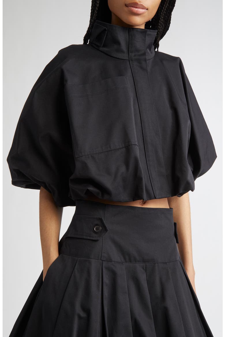 Tiny Bomber Jacket, Alternate, color, BLACK