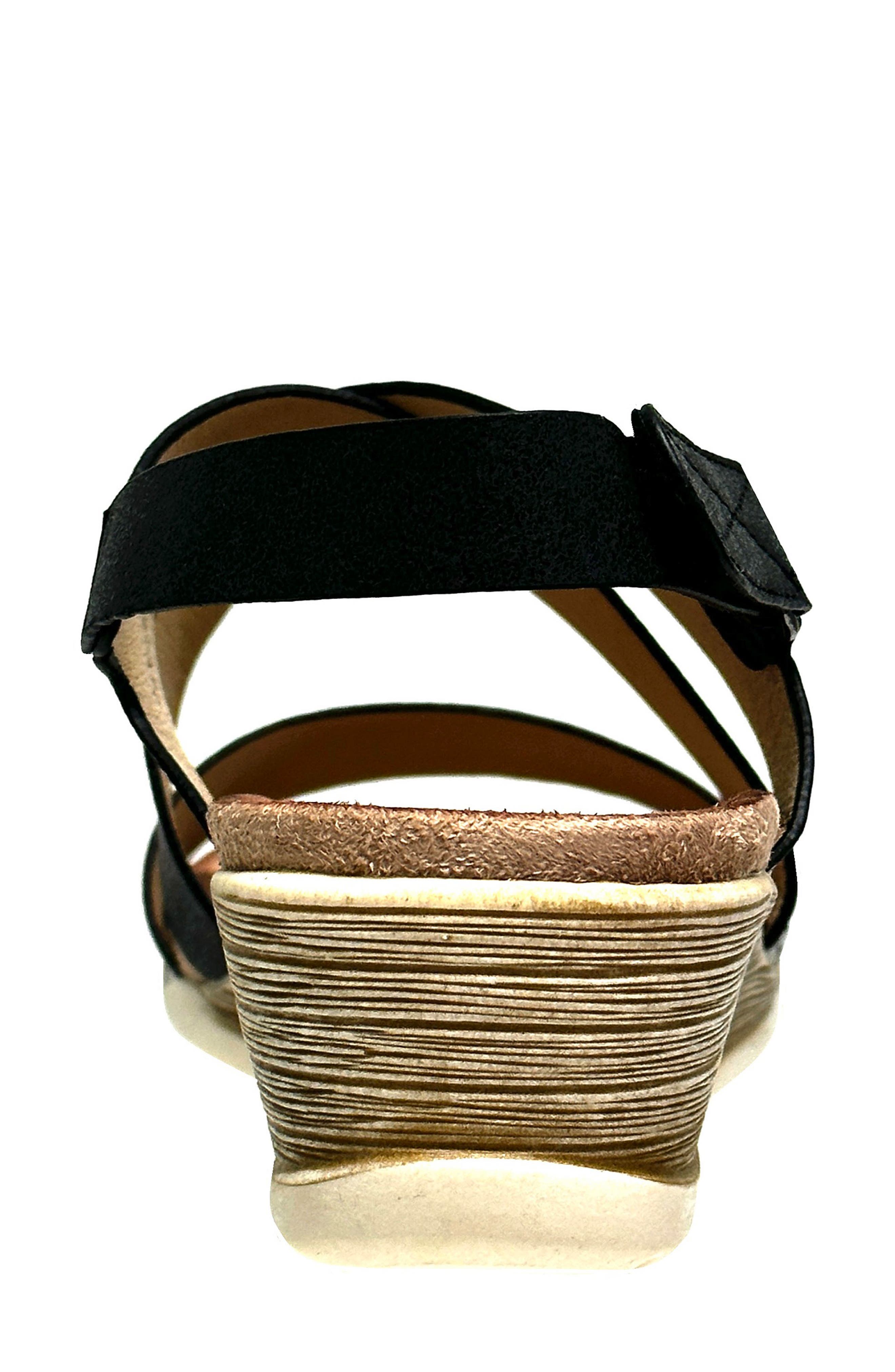 NINETY UNION Panama Slingback Wedge Sandal, Alternate, color, Black