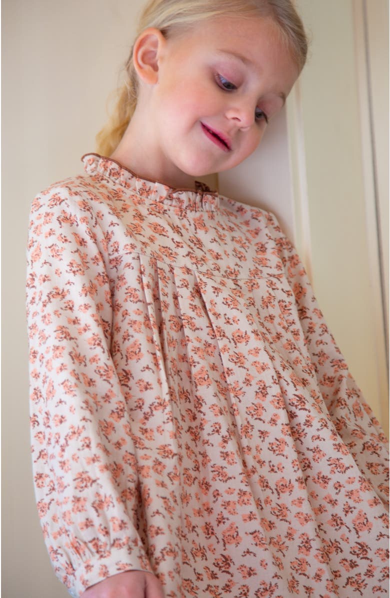 Beet World Little Kid  Myrtle Pleated Dress, Alternate, color, Pink Heather