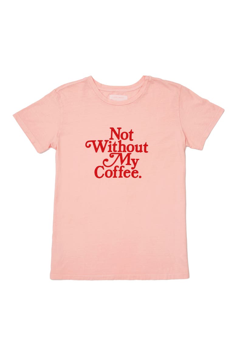 Not Without My Coffee Classic Tee, Alternate, color, PINK