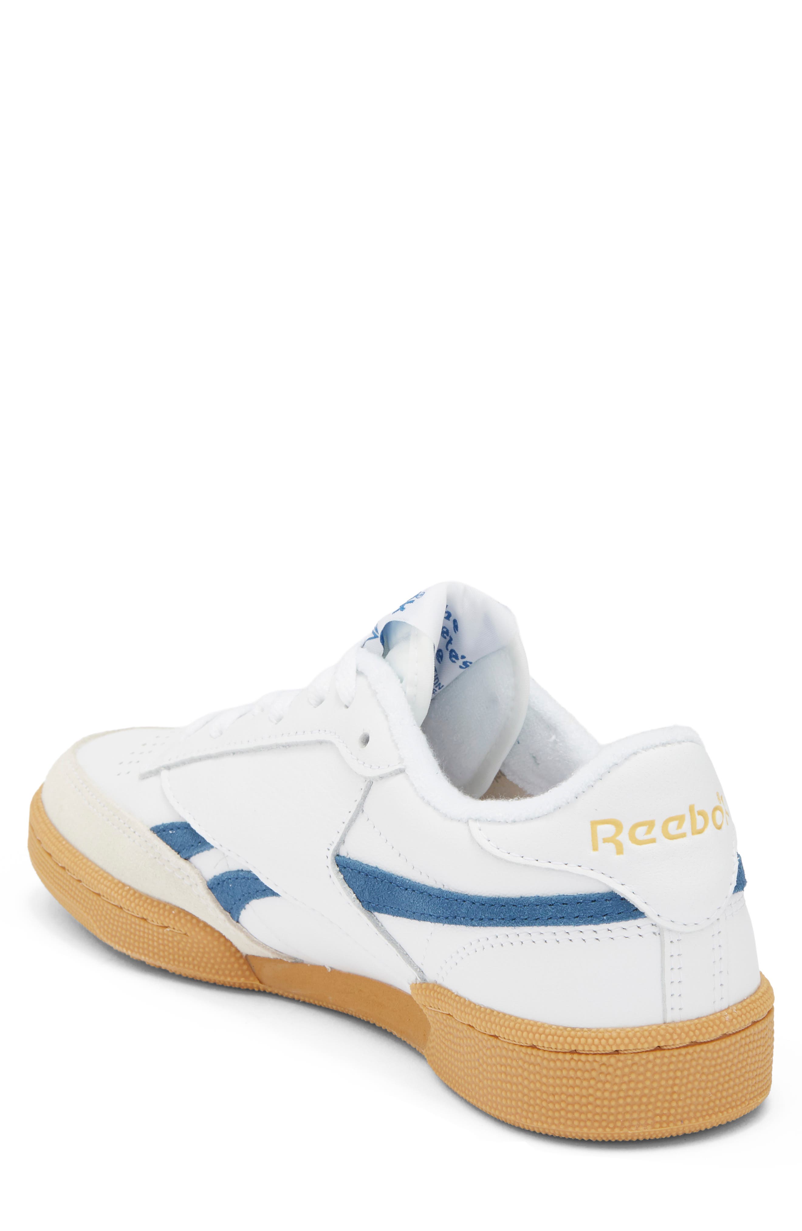 Club C Revenge Sneaker, Alternate, color, WHITE/ATHLETICBLUE/GUM