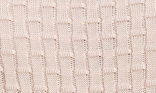 Max Studio Ruffle Trim Short Sleeve Sweater In Blush