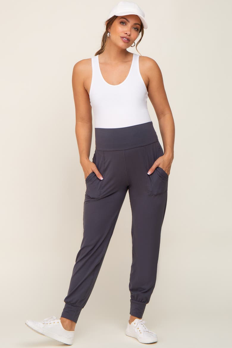 Soft Jogger Pants, Alternate, color, Charcoal Grey