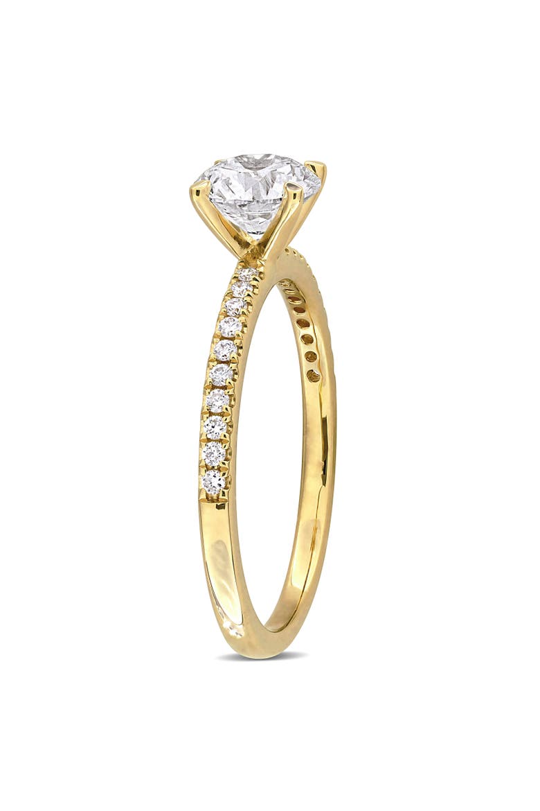 1-1/6 CTW Lab-Grown Diamond Solitaire Ring 14k, Alternate, color, Yellow Gold