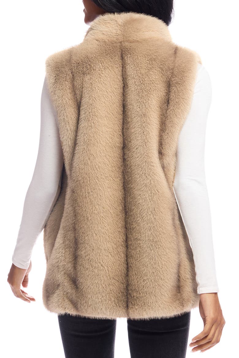 Signature Series Hook Faux Fur Vest, Alternate, color, VINTAGE MINK