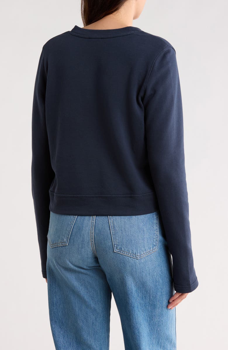 Splendid Terry Jacket, Alternate, color, Navy Blue